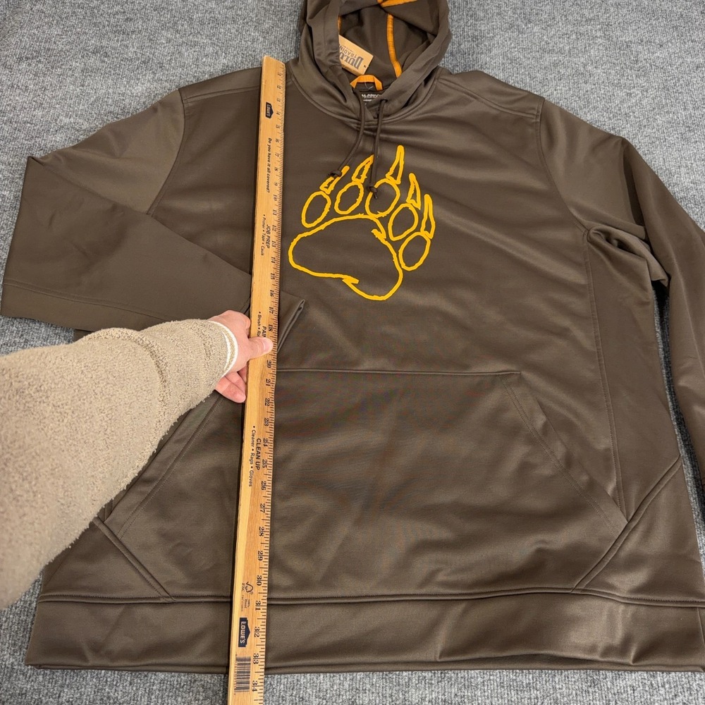 Alaskan Hardgear Duluth Trading Hoodie Men 3XL Brown Graphic Logo Fleece NEW - Picture 8 of 12
